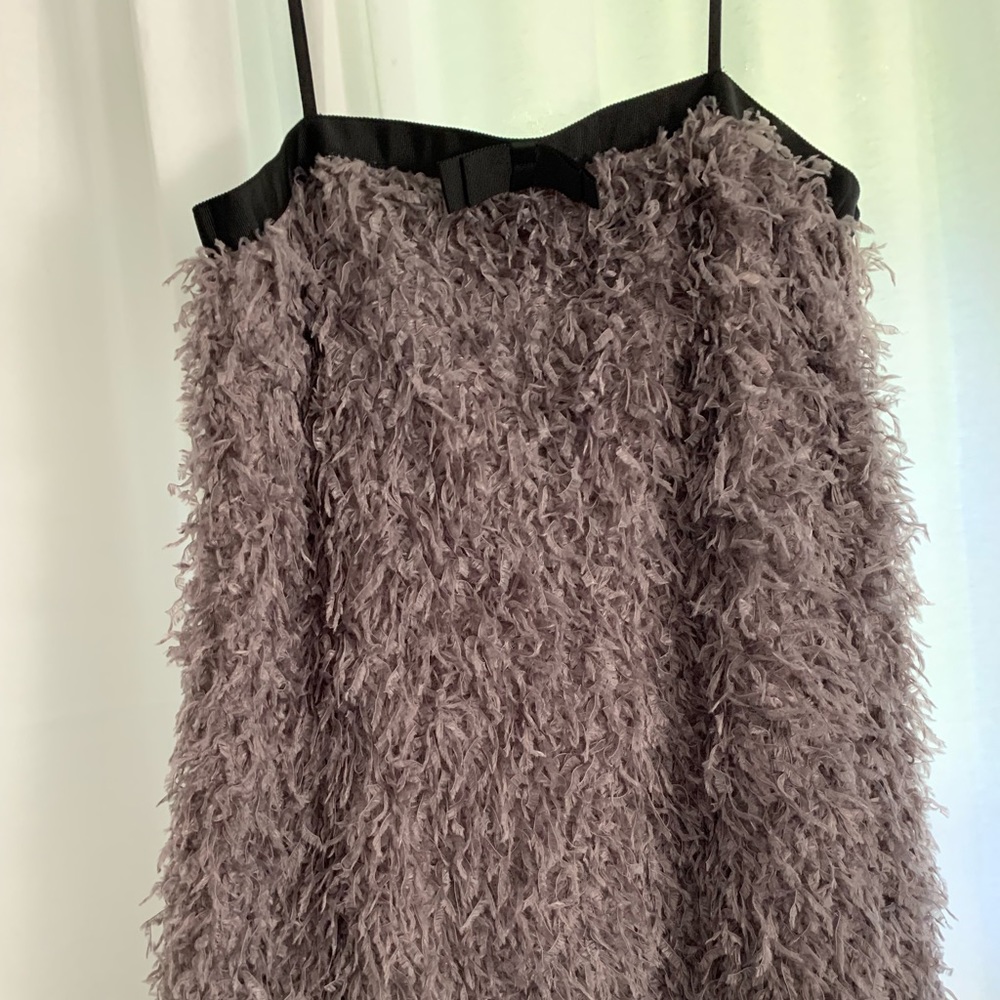 Zara feather mini dress